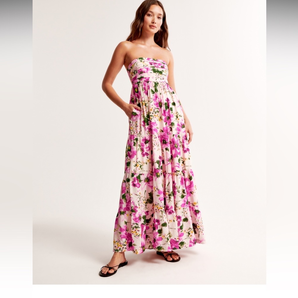 The A&F Emerson Strapless Maxi Dress